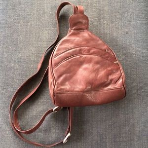 Leather Backpack Style Purse